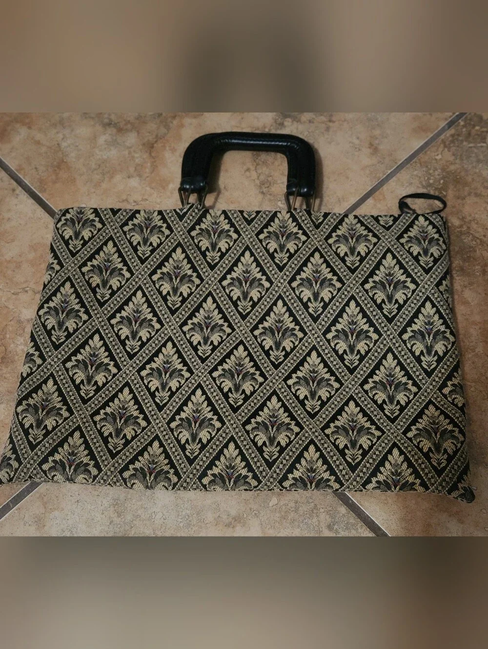 Elliva Boston Vintage Tapestry Laptop Attache Briefcase
